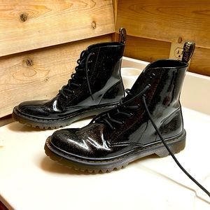 Black glitter doc martens